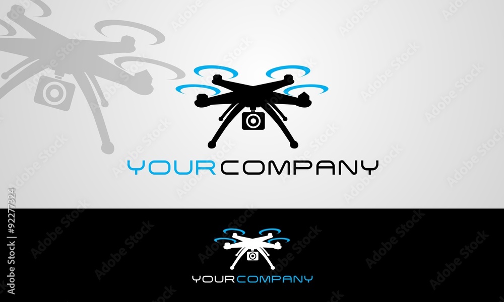 Naklejka premium Drone Logo 2