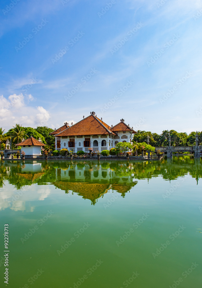 Architectural wonders at the Karangasem water temple in Bali