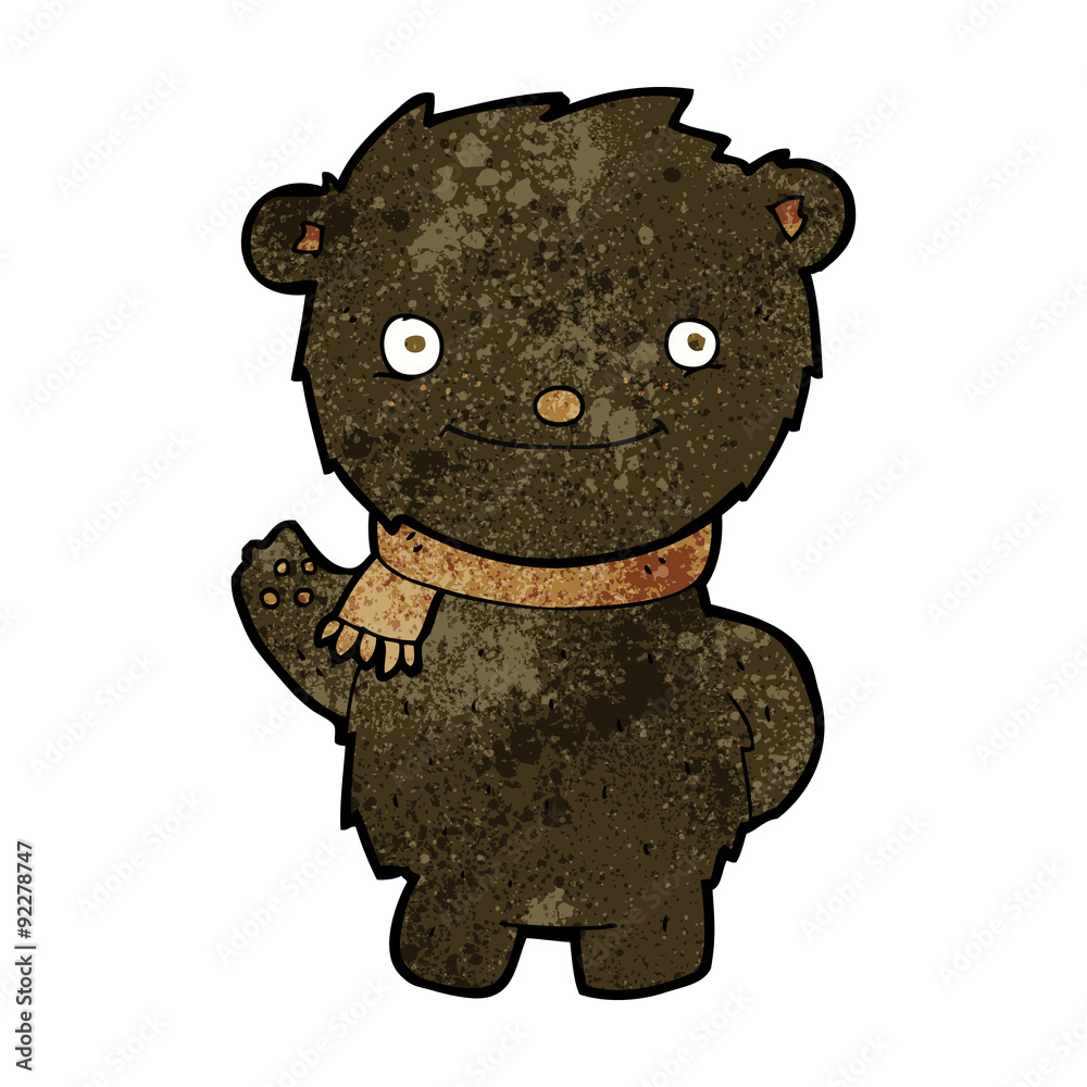 cartoon cute black bear cartoon cute black bear