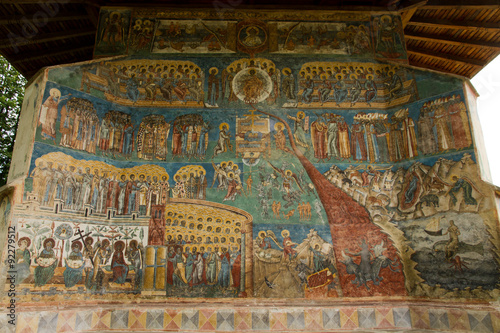 Painted wall from Voronet monastery