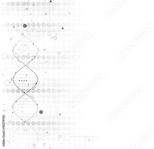 DNA Abstract background collection. Futuristic technology interf