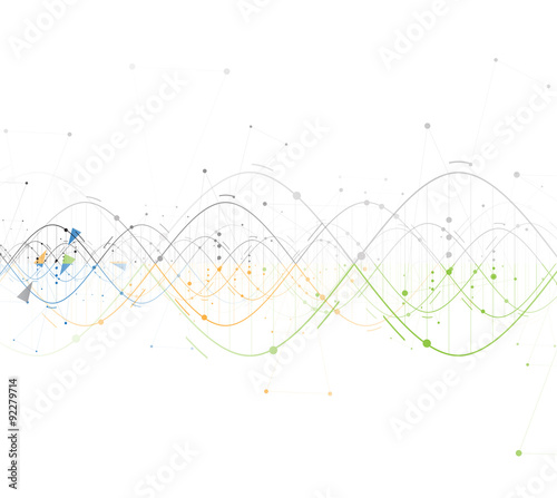DNA Abstract background collection. Futuristic technology interf