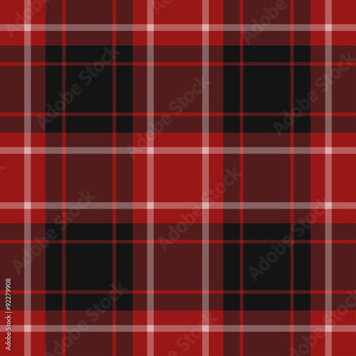 seamless illustration, red tartan