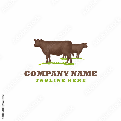 2 Cow in Farm Classic Simple