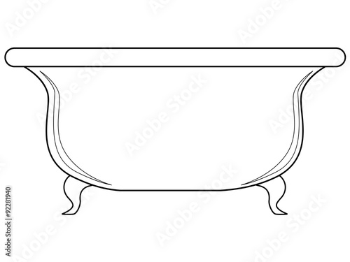 bath, side view