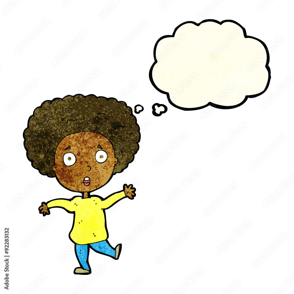 cartoon startled person with thought bubble cartoon startled person with thought bubble