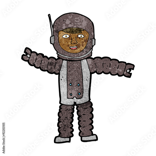 cartoon astronaut