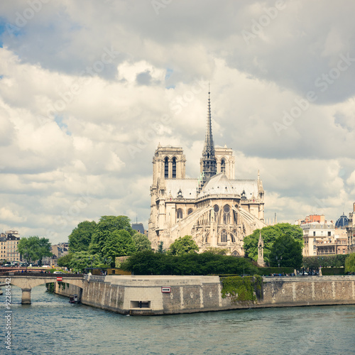 Notre Dam and the Seine river