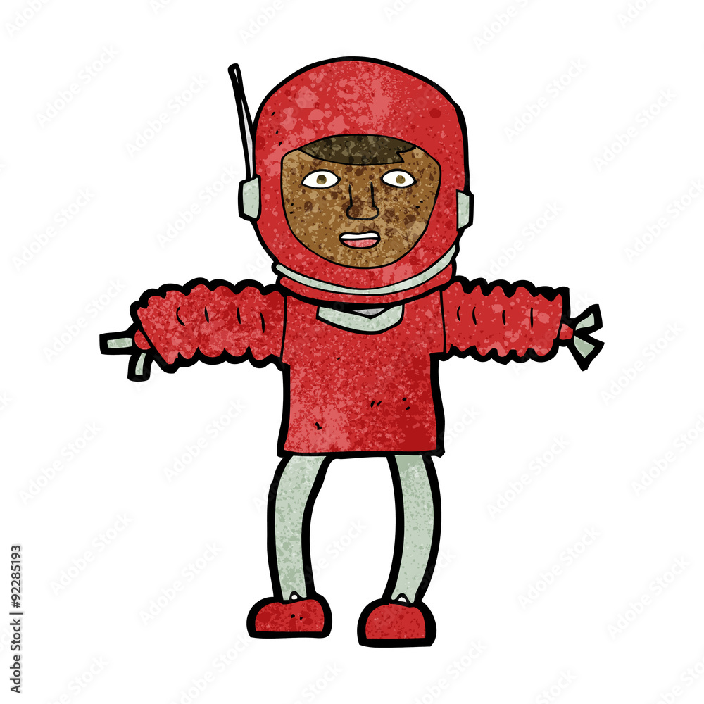 cartoon astronaught