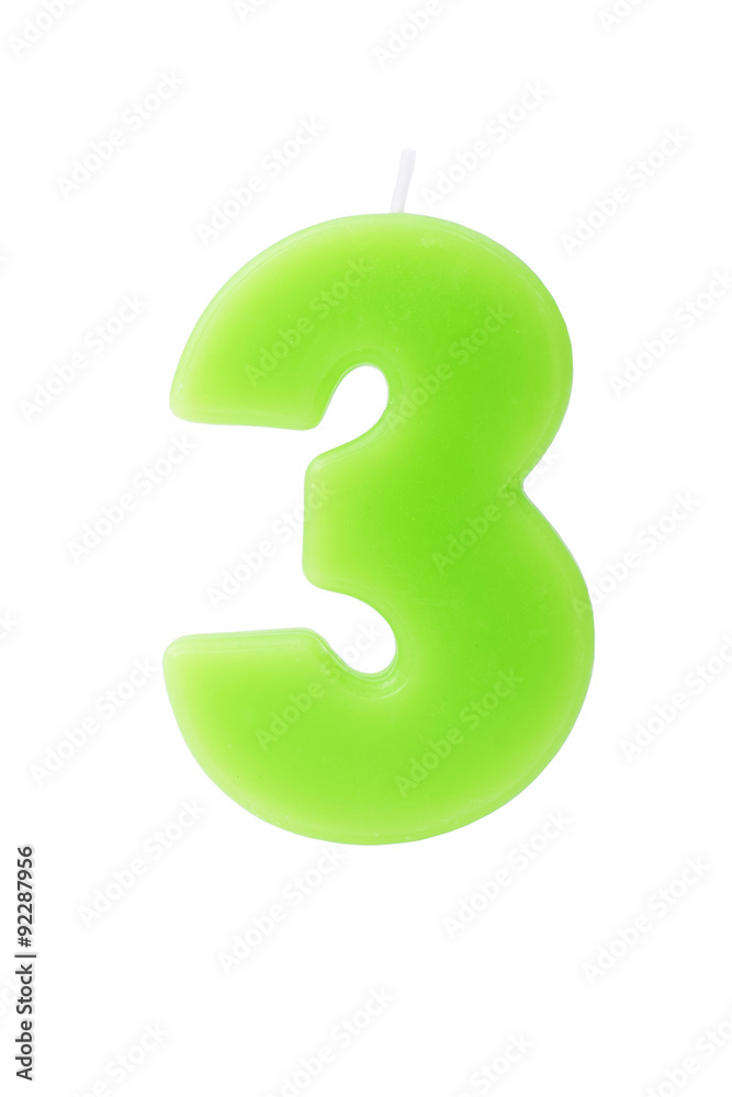 Naklejka premium Birthday candle isolated