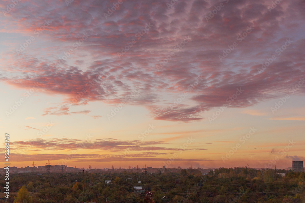 Fototapeta premium Clouds at sunrise