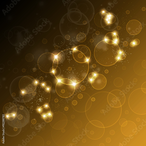 festive background with highlights and bokeh