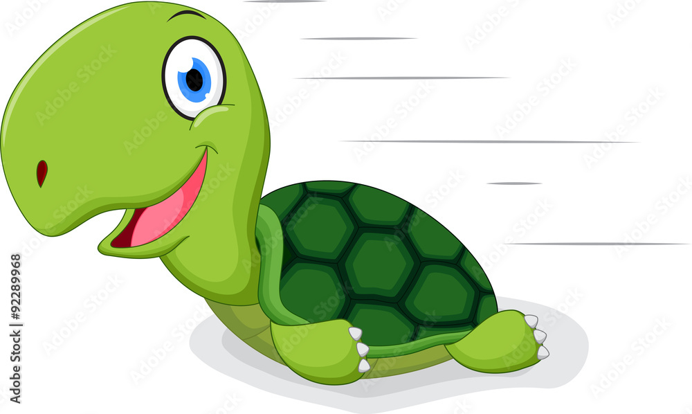 Fototapeta premium Fun turtle cartoon