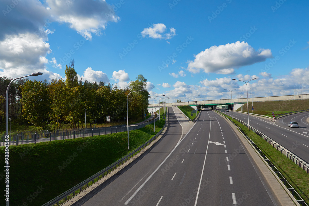 Fototapeta premium Empty highway