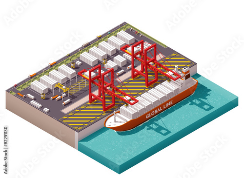 Vector isometric cargo port