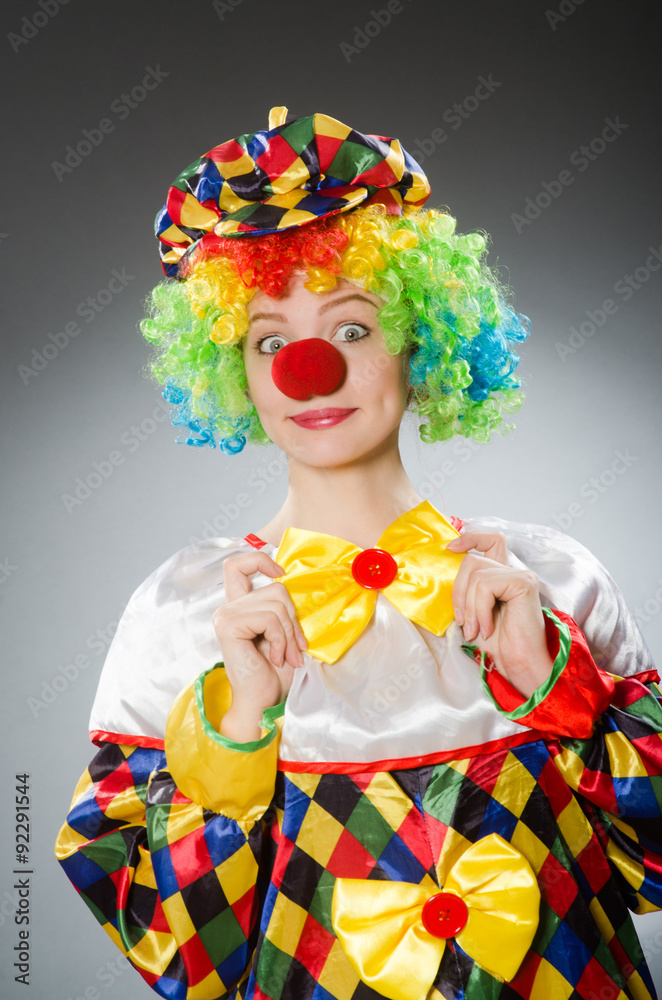Clown in the funny concept Clown in the funny concept