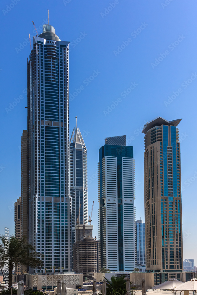 Modern architecture in Dubai, United Arab Emirates. Modern architecture in Dubai, United Arab Emirates.