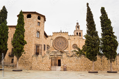 Benedictine monastery in Sant Cugat, Spain