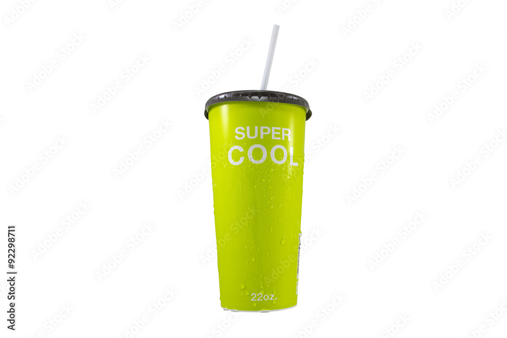 Paper cup on isolated white background with path Paper cup on isolated white background with path