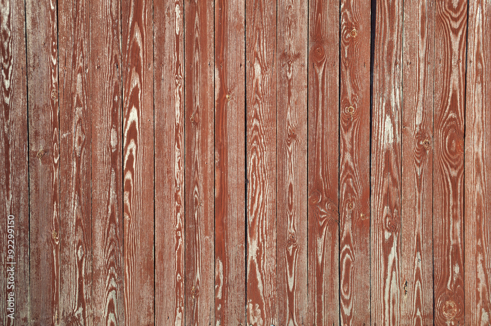 Fototapeta premium Texture of old red fence
