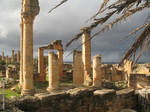 Libye, temple grec à Cyrène en Cyrénaïque
