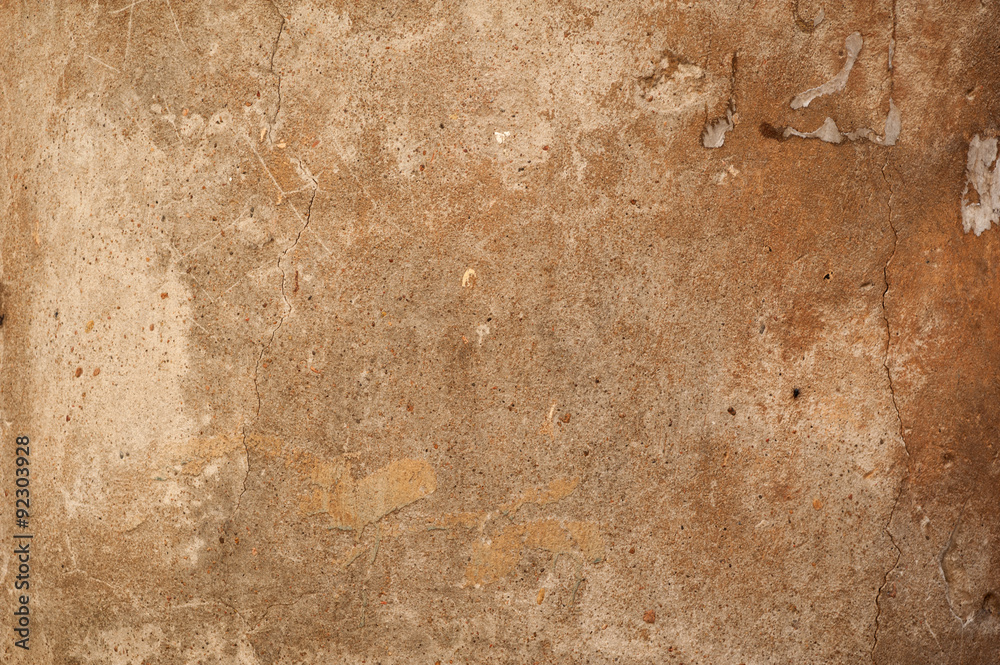 Fototapeta premium Texture of old wall covered with gray stucco