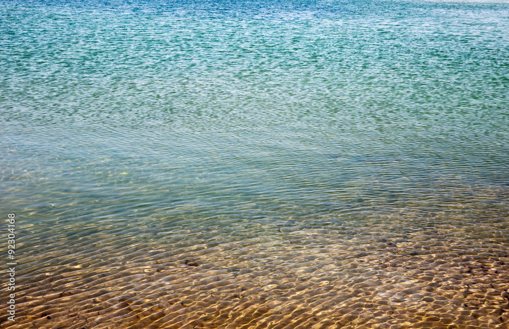 Obraz premium Blue sea water in calm