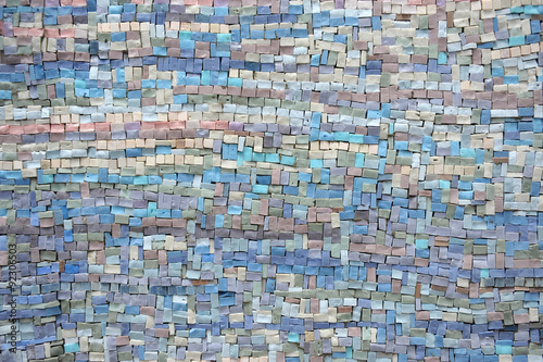Fototapeta Staré modrá a fialová mozaika textura