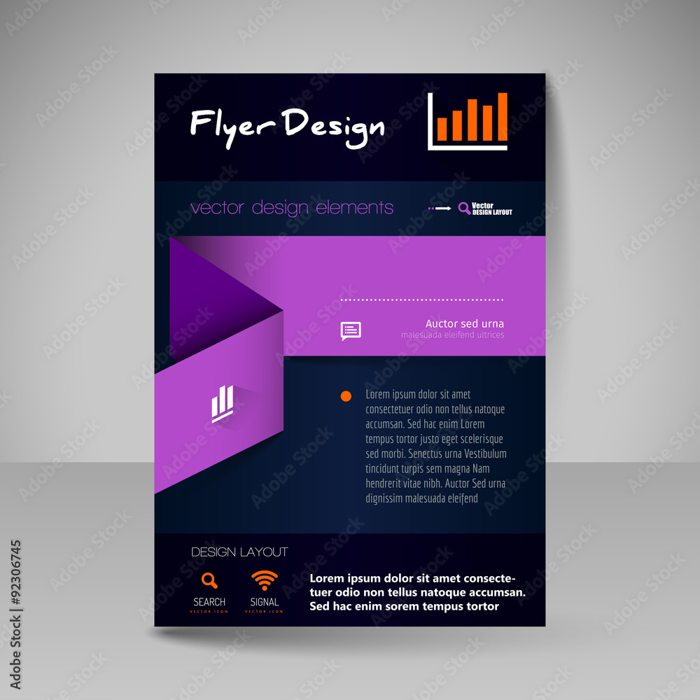 Site layout for design - flyer