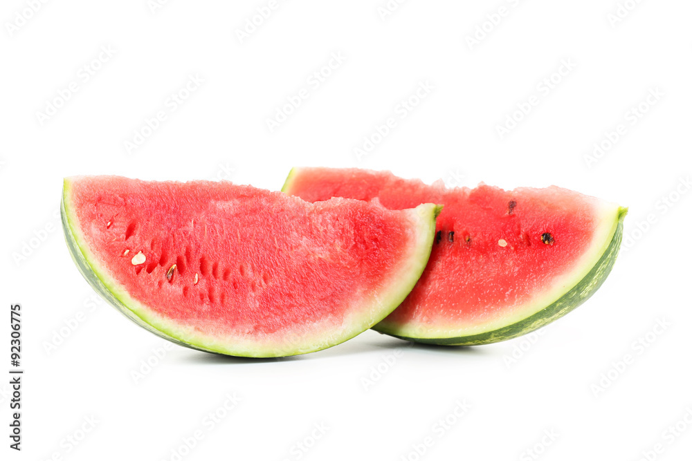 Tasty watermelon isolated on a white