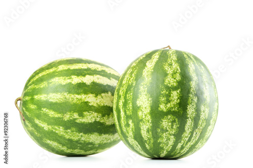 Watermelons isolated on a white