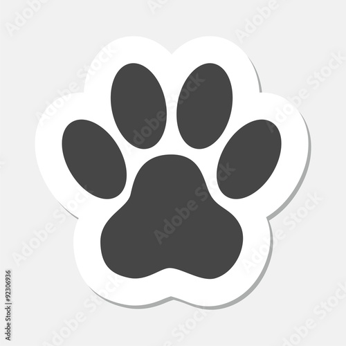 Paw Print Sticker - Illustration