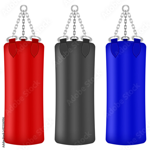Set of Colorful Boxing Bags