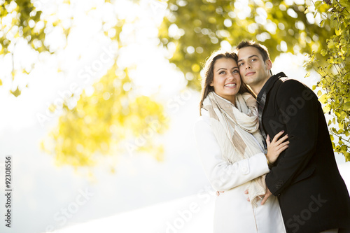 Young couple in the autumn ...