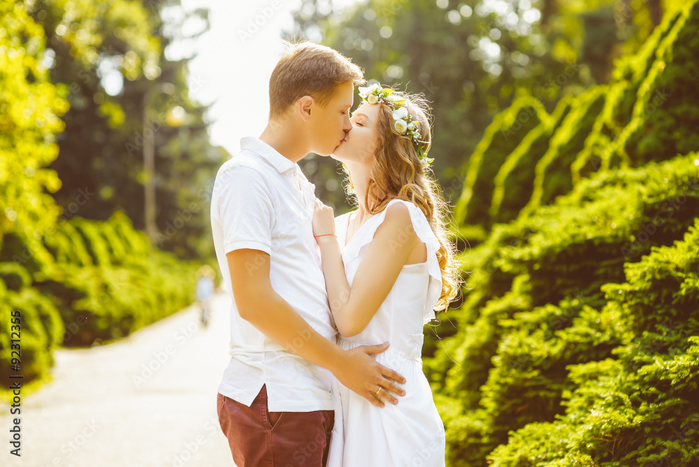 happy couple enjoying each other. Warm toned image happy couple enjoying each other. Warm toned image