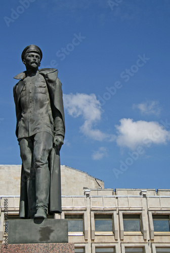 ST. PETERSBURG, RUSSIA - JULY 18, 2009: Monument to Felix Dzerzhinsky on Shpalernaya street