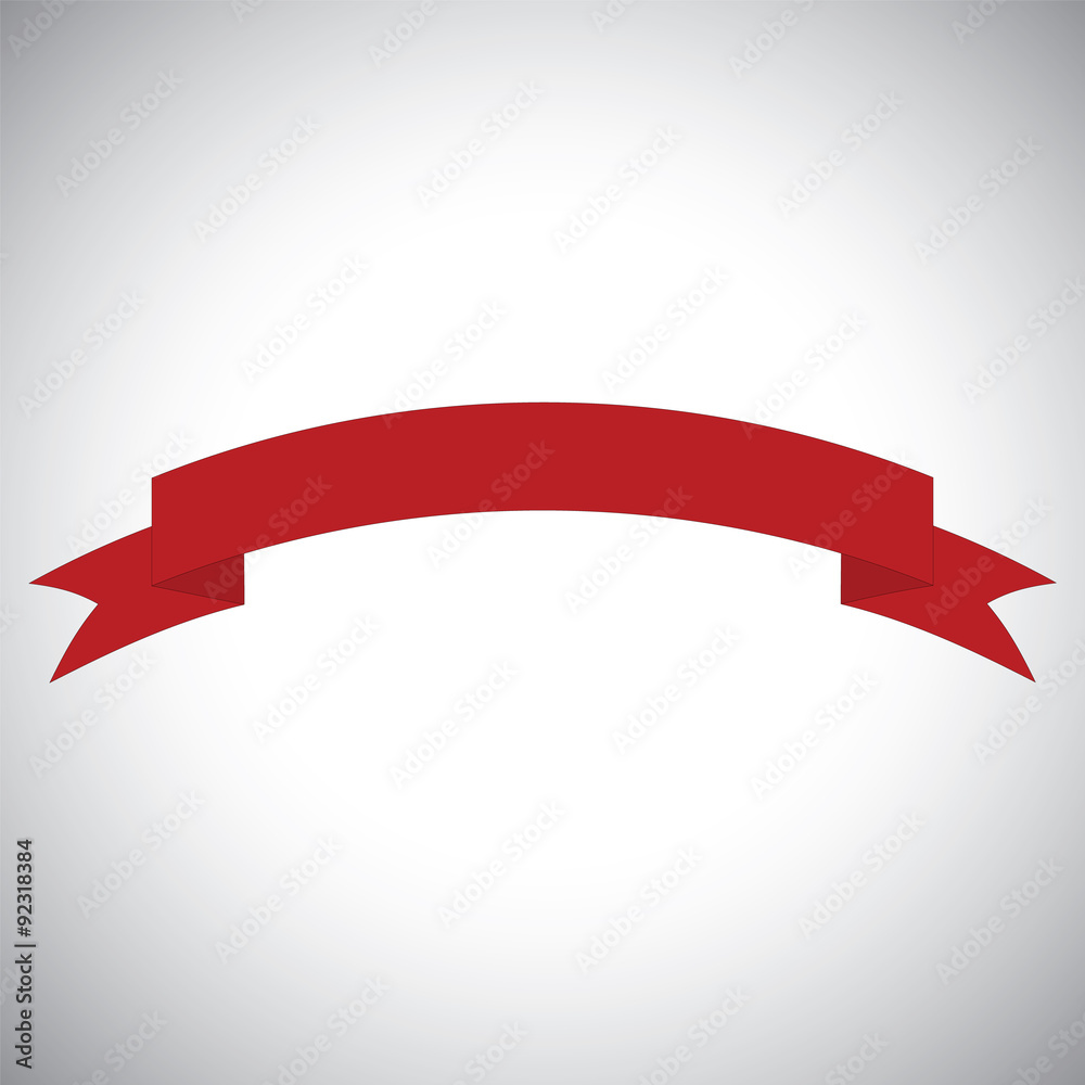 Red ribbon banner Red ribbon banner