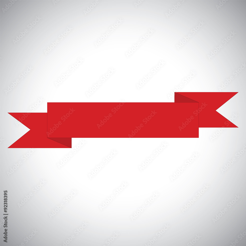 Red ribbon banner Red ribbon banner