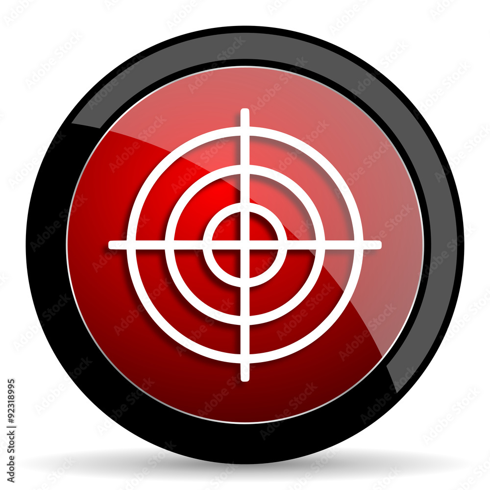 target red circle glossy web icon on white background - set440 target red circle glossy web icon on white background - set440