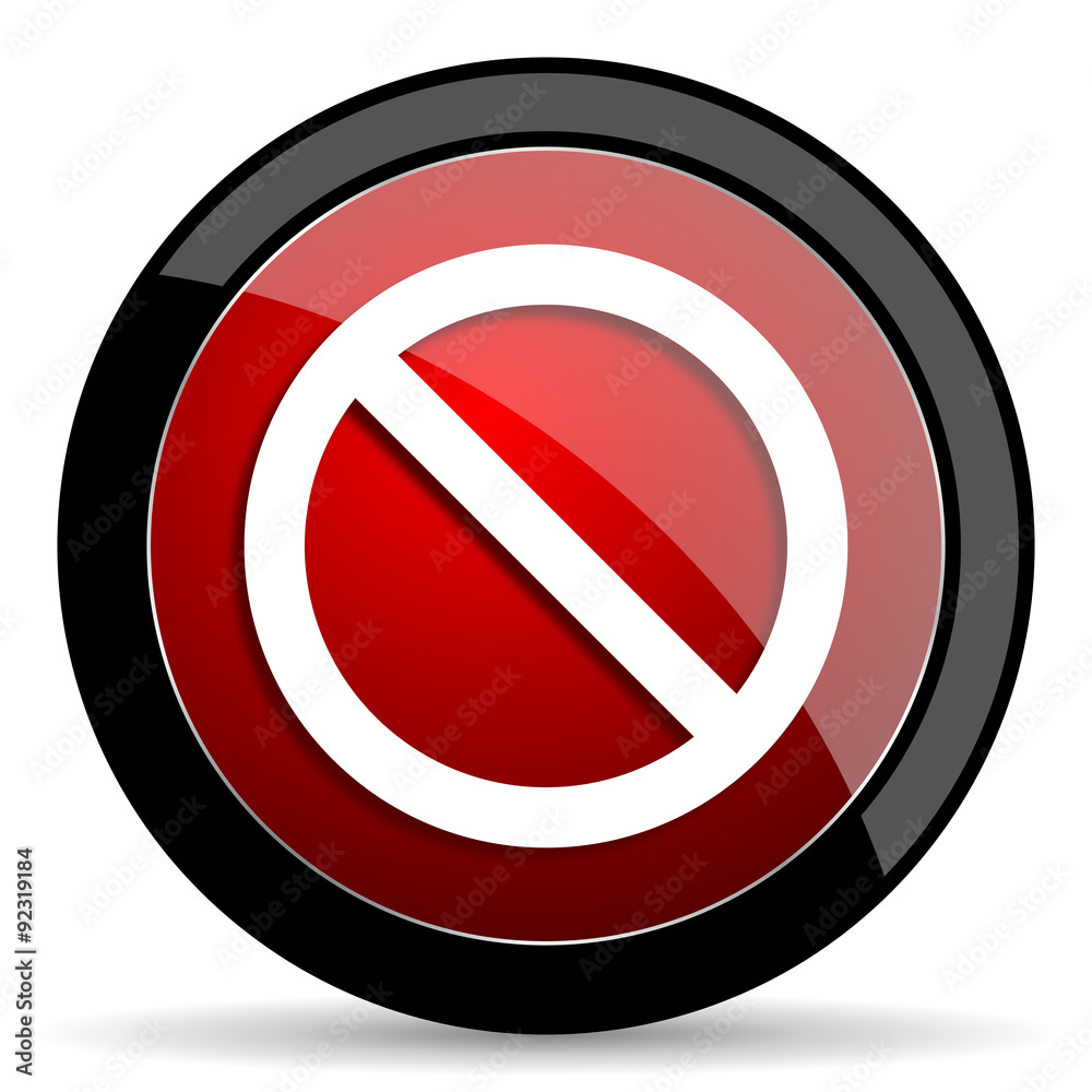 access denied red circle glossy web icon on white background - set440 access denied red circle glossy web icon on white background - set440