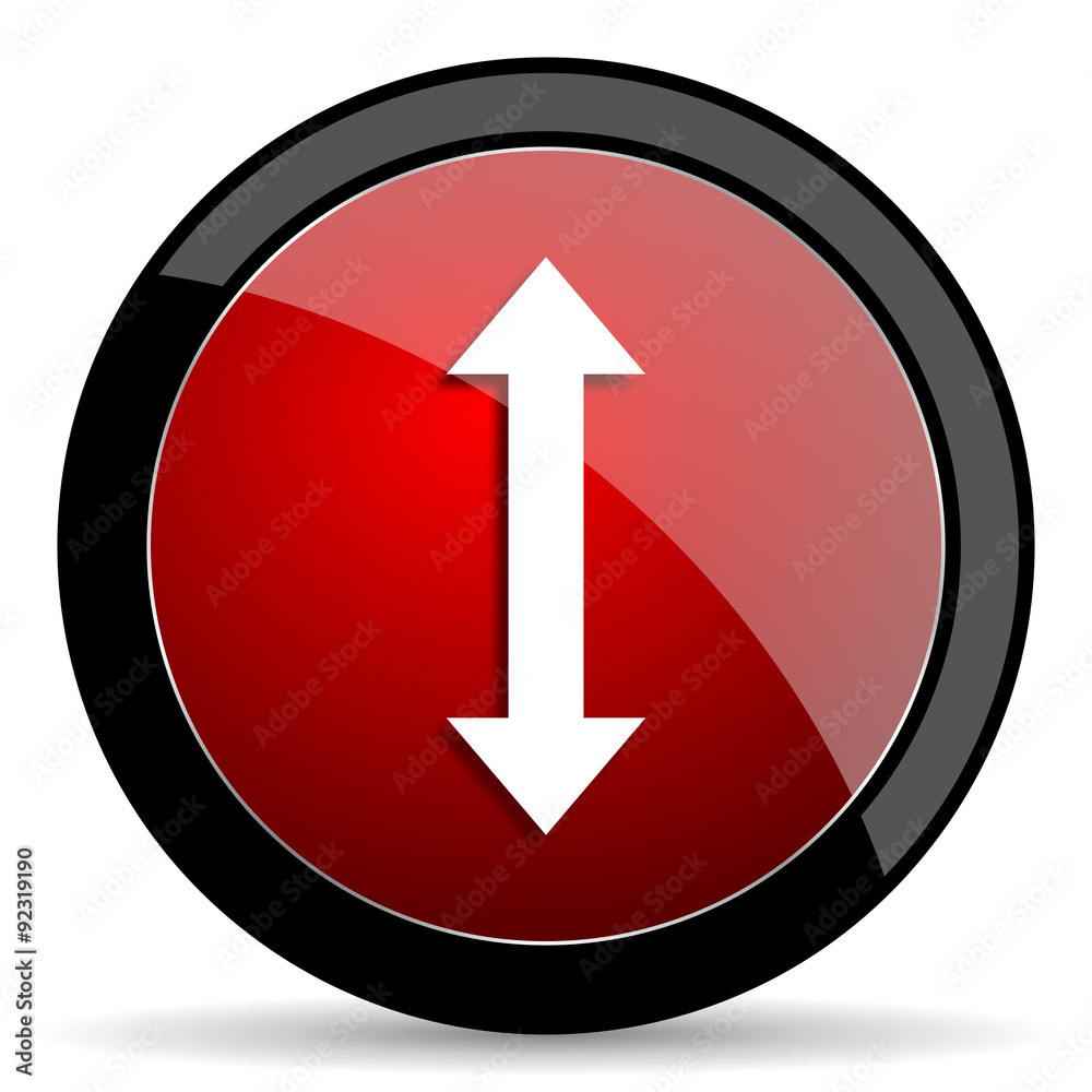 arrow red circle glossy web icon on white background - set440 arrow red circle glossy web icon on white background - set440
