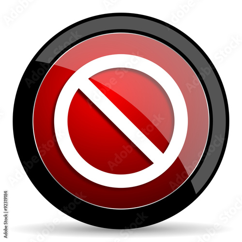 Free Download access denied red circle glossy web icon on white background - set440 - GFXLoad