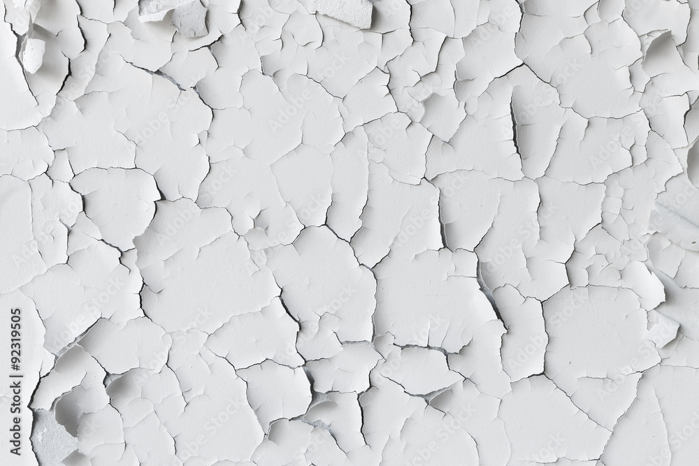 Cracked flaking white paint, background texture StockFoto Adobe Stock