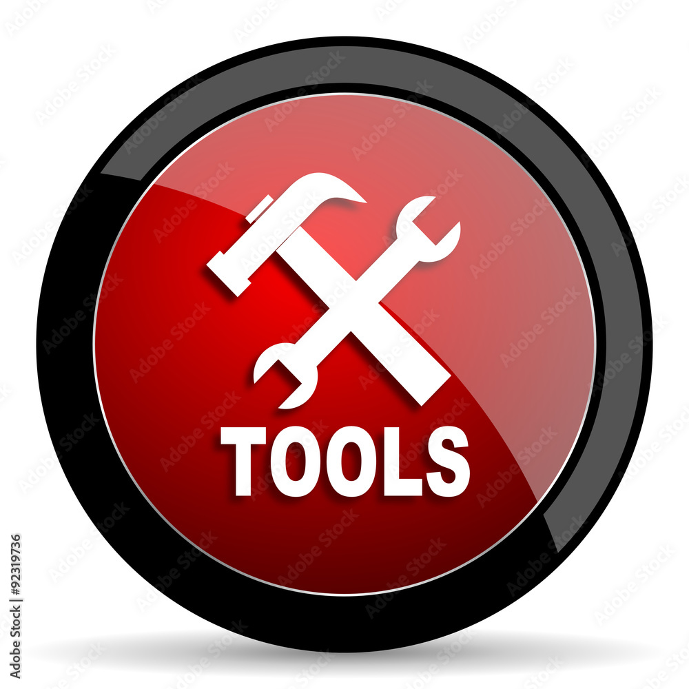 tools red circle glossy web icon on white background - set440 tools red circle glossy web icon on white background - set440