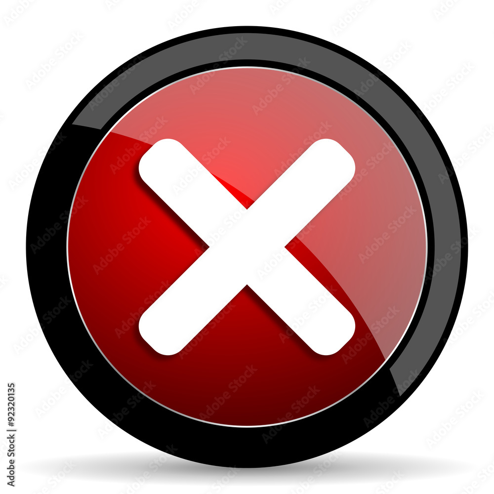 cancel red circle glossy web icon on white background - set440 cancel red circle glossy web icon on white background - set440