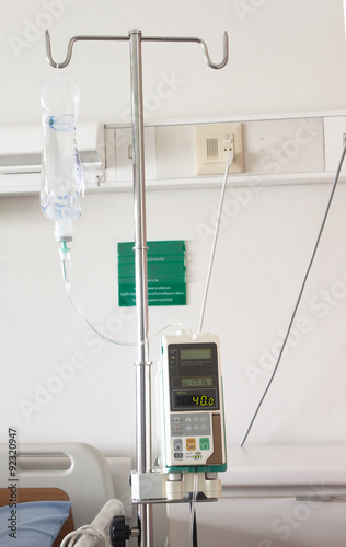 IV machine, Saline with infusion pump