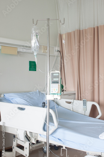 IV machine, Saline with infusion pump