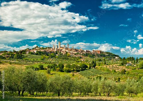 Panoramic view on San Gimig...