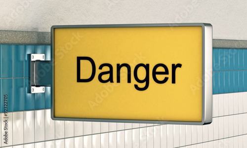 Danger Underground Sign