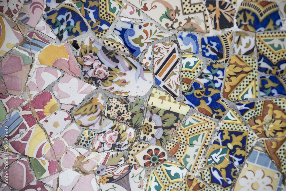 Fototapeta premium Blue and Pink Mosaic